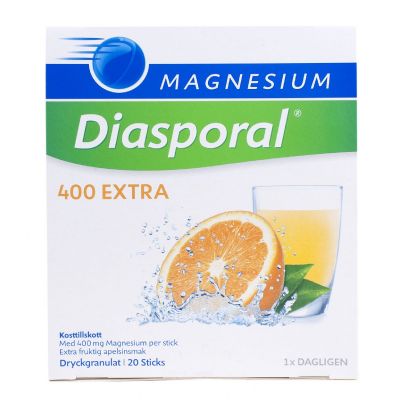 Magnesiumpulver 400 mg portionspåsar